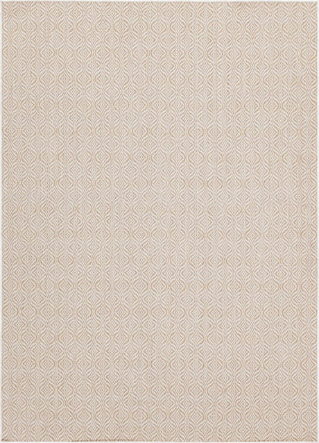 Taupe 8' x 11' Outdoor Trellis Rectangle Rug