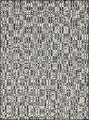 Charcoal 9' x 12' Outdoor Trellis Rectangle Area Rug Weather Resistant for Patio, Deck, Terrace, Balcony, Porch Geometric Design Water Safe Outside Carpet for Sale at Rug Engine