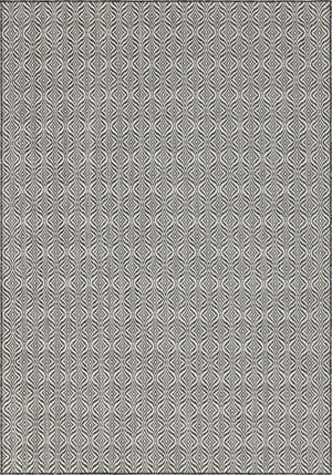 Charcoal 7' 1 x 10' Outdoor Trellis Rectangle Area Rug Weather Resistant for Patio, Deck, Terrace, Balcony, Porch Geometric Design Water Safe Outside Carpet for Sale at Rug Engine
