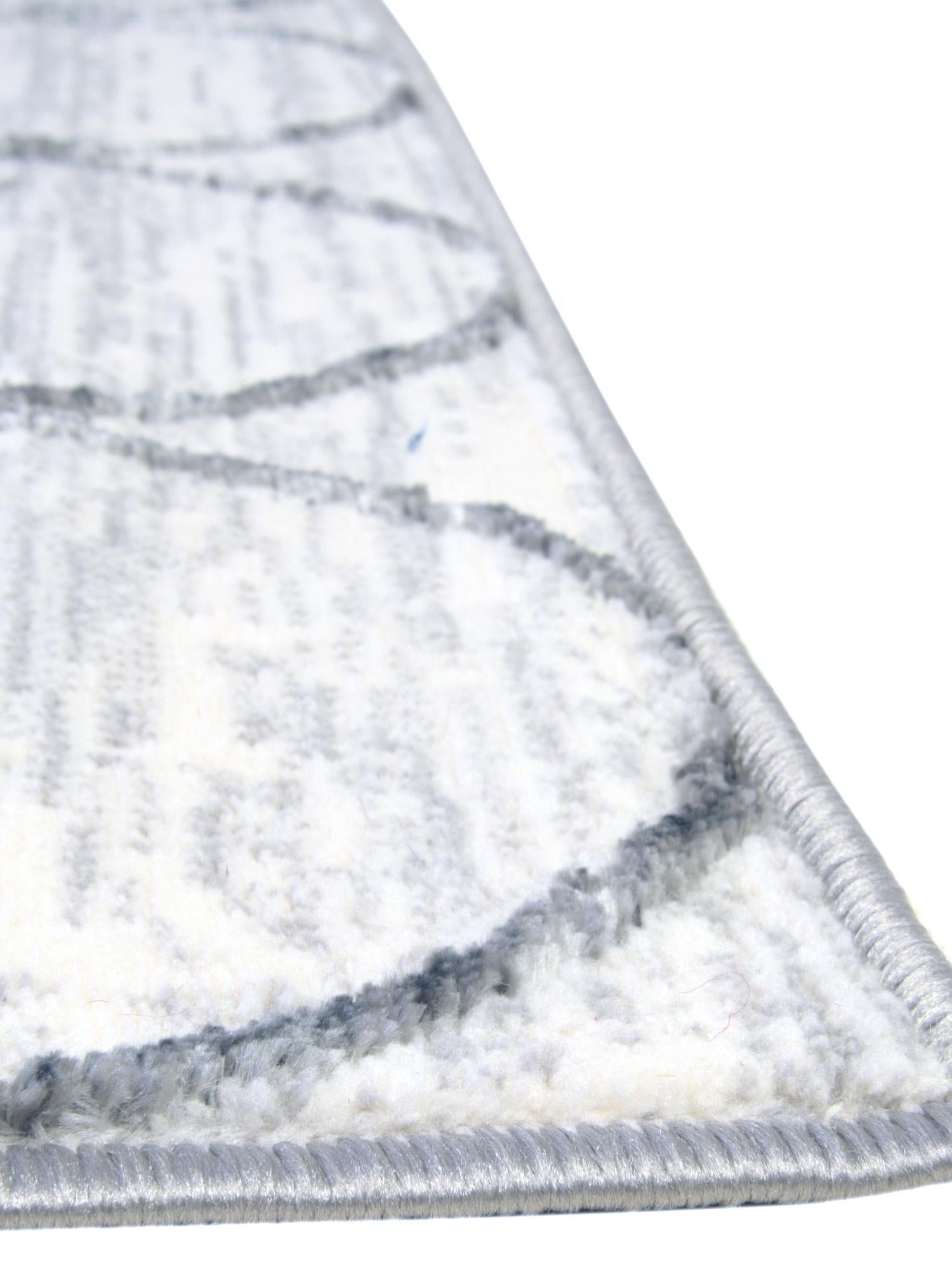 White 2' 7 x 13' Matrix Trellis Runner Area Rug 100% Polyester Geometric Pattern Modern Carpet for Living, Dining, Bedroom, Office for Sale at Rug Engine
