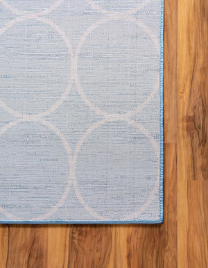 Blue 10' x 14' 1 Matrix Trellis Rectangle Area Rug 100% Polyester Geometric Pattern Modern Carpet for Living, Dining, Bedroom, Office for Sale at Rug Engine