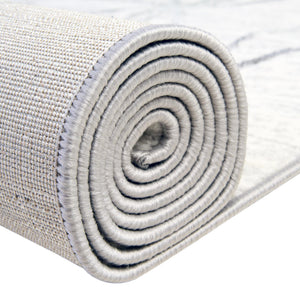 White 9' x 12' 2 Matrix Trellis Rectangle Area Rug 100% Polyester Geometric Pattern Modern Carpet for Living, Dining, Bedroom, Office for Sale at Rug Engine