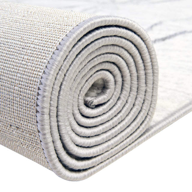 White 9' x 12' 2 Matrix Trellis Rectangle Area Rug 100% Polyester Geometric Pattern Modern Carpet for Living, Dining, Bedroom, Office for Sale at Rug Engine