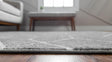 Gray 2' 11 x 19' 8 Matrix Trellis Runner Area Rug 100% Polyester Geometric Pattern Modern Carpet for Living, Dining, Bedroom, Office for Sale at Rug Engine