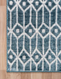 Blue 5' x 8' Matrix Trellis Rectangle Area Rug 100% Polyester Geometric Pattern Modern Carpet for Living, Dining, Bedroom, Office for Sale at Rug Engine