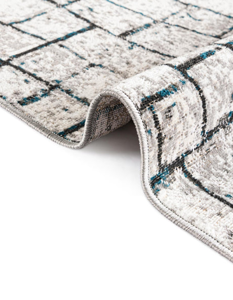Gray Blue 7' 10 x 10' Valencia Rectangle Area Rug Modern Abstract Durable Carpet for Living Room, Dining, Office, Bedrooms, Dorm Rooms for Sale at Rug Engine