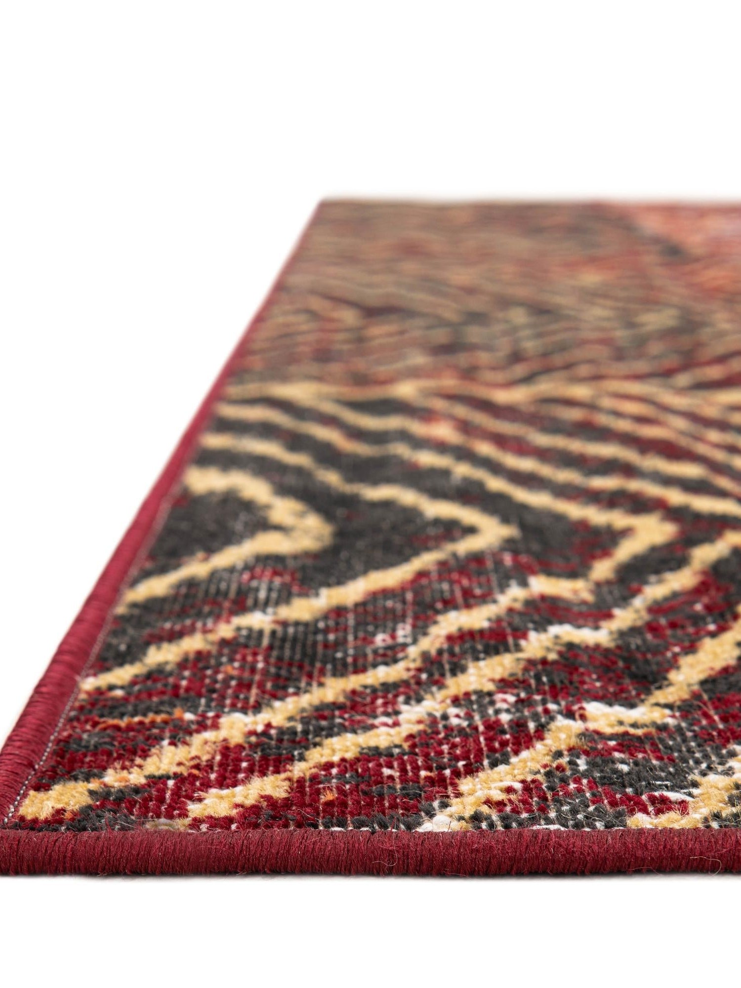 Rust Red 5' 3 x 8' Valencia Rectangle Area Rug Modern Abstract Durable Carpet for Living Room, Dining, Office, Bedrooms, Dorm Rooms for Sale at Rug Engine