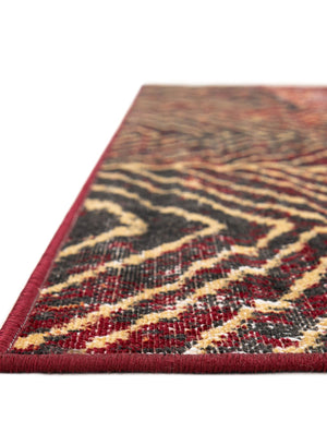Rust Red 7' 1 x 10' Valencia Rectangle Area Rug Modern Abstract Durable Carpet for Living Room, Dining, Office, Bedrooms, Dorm Rooms for Sale at Rug Engine