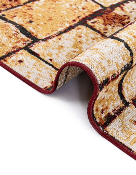 Rust Red 5' 3 x 8' Valencia Rectangle Area Rug Modern Abstract Durable Carpet for Living Room, Dining, Office, Bedrooms, Dorm Rooms for Sale at Rug Engine