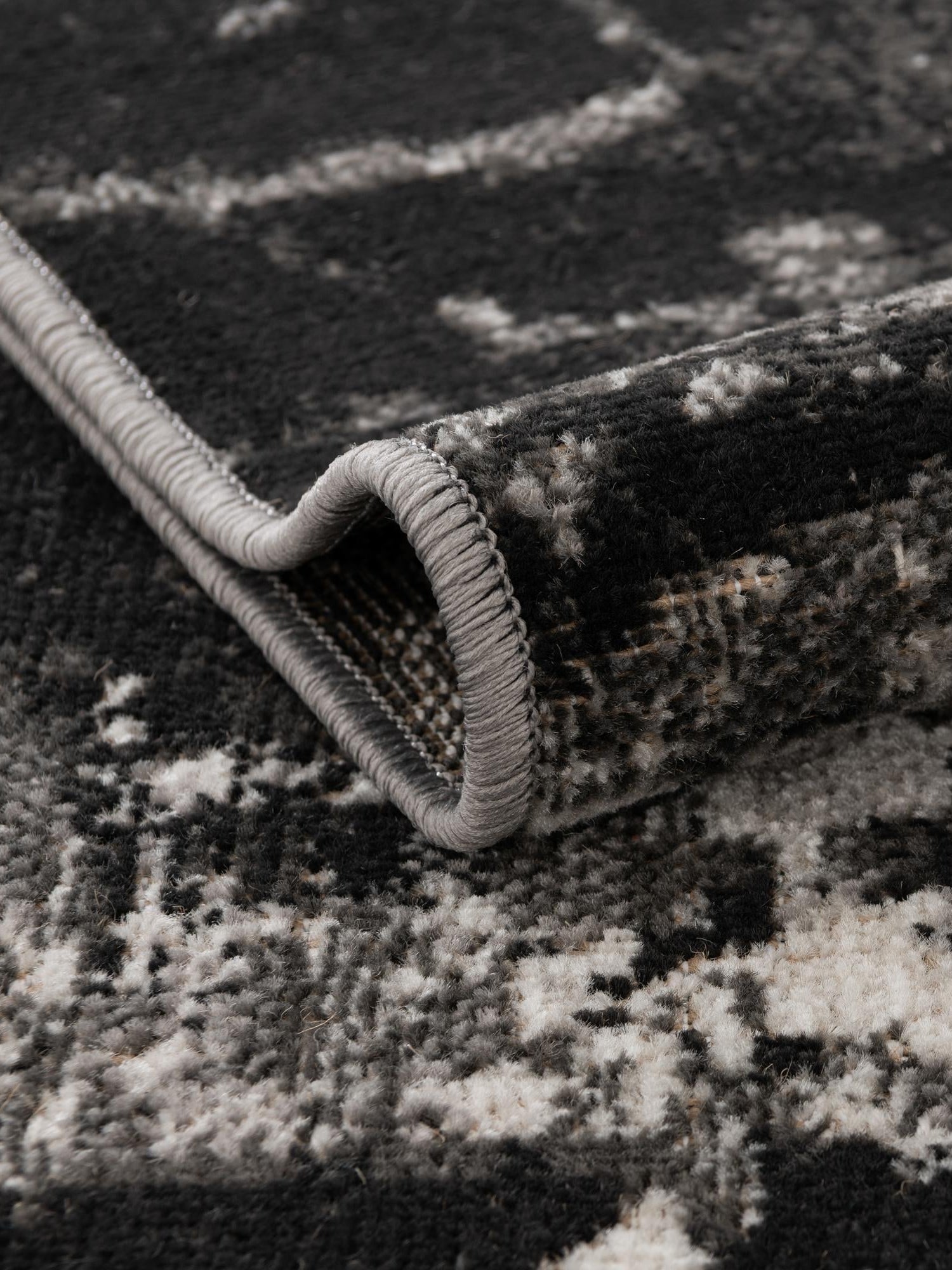 Gray 7' 10 x 10' Valencia Rectangle Area Rug Modern Abstract Durable Carpet for Living Room, Dining, Office, Bedrooms, Dorm Rooms for Sale at Rug Engine