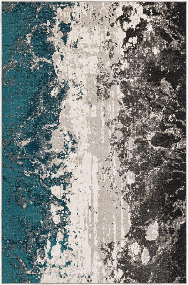 Gray 5' 3 x 8' Valencia Rectangle Area Rug Modern Abstract Durable Carpet for Living Room, Dining, Office, Bedrooms, Dorm Rooms for Sale at Rug Engine