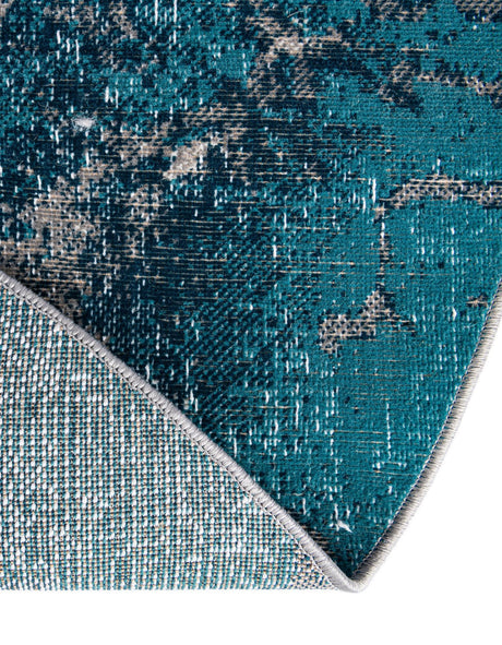 Gray 5' 3 x 5' 3 Valencia Round Area Rug Modern Abstract Durable Carpet for Living Room, Dining, Office, Bedrooms, Dorm Rooms for Sale at Rug Engine