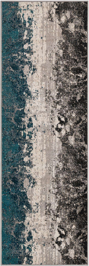 Gray 2' x 6' 1 Valencia Runner Area Rug Modern Abstract Durable Carpet for Living Room, Dining, Office, Bedrooms, Dorm Rooms for Sale at Rug Engine