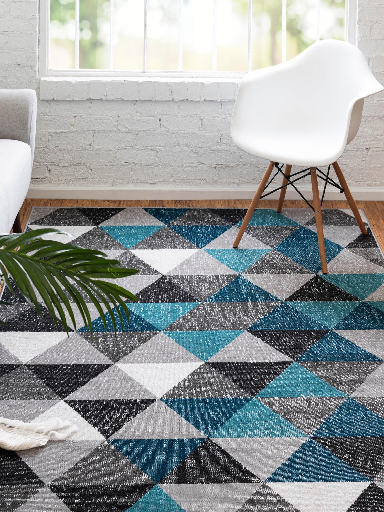Gray 3' 3 x 5' 3 Valencia Rectangle Area Rug Modern Abstract Durable Carpet for Living Room, Dining, Office, Bedrooms, Dorm Rooms for Sale at Rug Engine