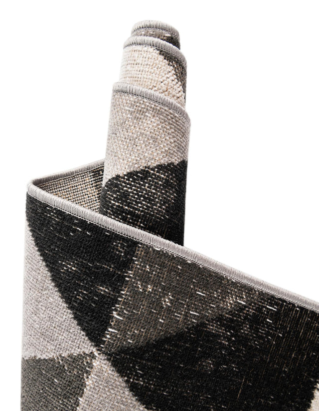 Gray 4' 1 x 6' 1 Valencia Rectangle Area Rug Modern Abstract Durable Carpet for Living Room, Dining, Office, Bedrooms, Dorm Rooms for Sale at Rug Engine