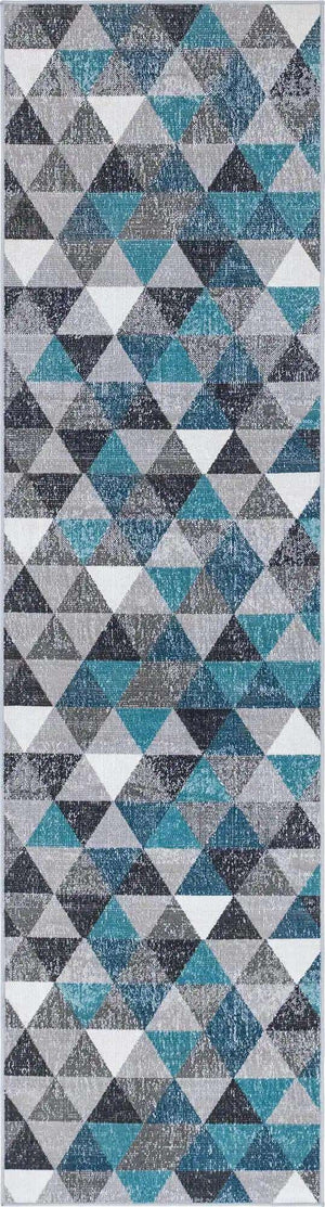 Gray 2' 7 x 10' Valencia Runner Area Rug Modern Abstract Durable Carpet for Living Room, Dining, Office, Bedrooms, Dorm Rooms for Sale at Rug Engine
