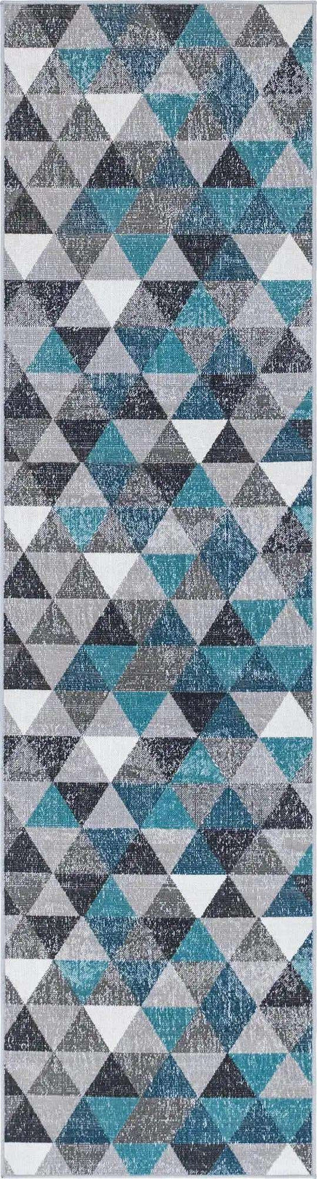 Gray 2' 7 x 10' Valencia Runner Area Rug Modern Abstract Durable Carpet for Living Room, Dining, Office, Bedrooms, Dorm Rooms for Sale at Rug Engine