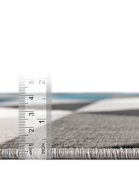 Gray 2' x 6' 1 Valencia Runner Area Rug Modern Abstract Durable Carpet for Living Room, Dining, Office, Bedrooms, Dorm Rooms for Sale at Rug Engine