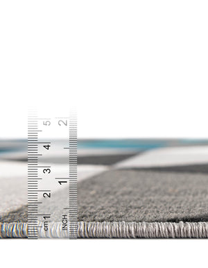 Gray 2' 7 x 10' Valencia Runner Area Rug Modern Abstract Durable Carpet for Living Room, Dining, Office, Bedrooms, Dorm Rooms for Sale at Rug Engine