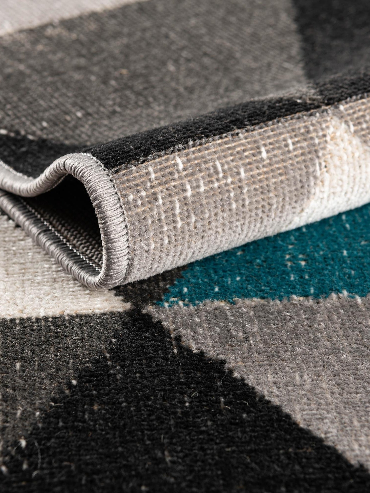 Gray 2' 7 x 10' Valencia Runner Area Rug Modern Abstract Durable Carpet for Living Room, Dining, Office, Bedrooms, Dorm Rooms for Sale at Rug Engine