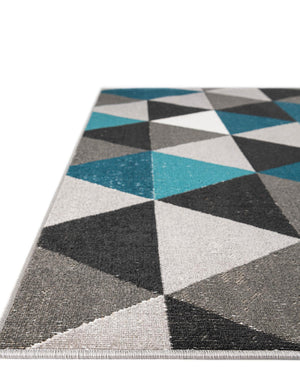 Gray 2' x 6' 1 Valencia Runner Area Rug Modern Abstract Durable Carpet for Living Room, Dining, Office, Bedrooms, Dorm Rooms for Sale at Rug Engine