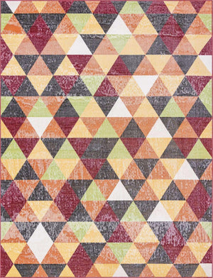 Multicolor 9' x 12' Valencia Rectangle Area Rug Modern Abstract Durable Carpet for Living Room, Dining, Office, Bedrooms, Dorm Rooms for Sale at Rug Engine