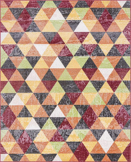 Multicolor 7' 10 x 10' Valencia Rectangle Area Rug Modern Abstract Durable Carpet for Living Room, Dining, Office, Bedrooms, Dorm Rooms for Sale at Rug Engine