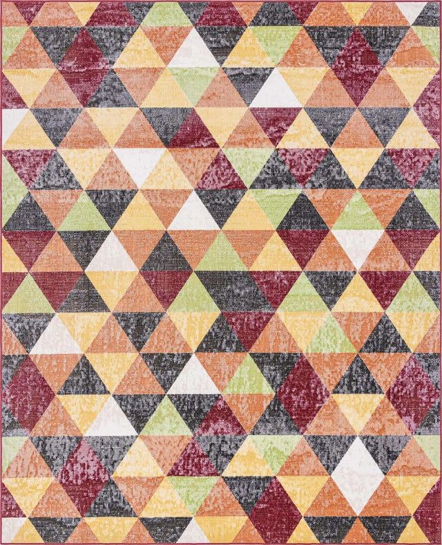 Multicolor 7' 10 x 10' Valencia Rectangle Area Rug Modern Abstract Durable Carpet for Living Room, Dining, Office, Bedrooms, Dorm Rooms for Sale at Rug Engine