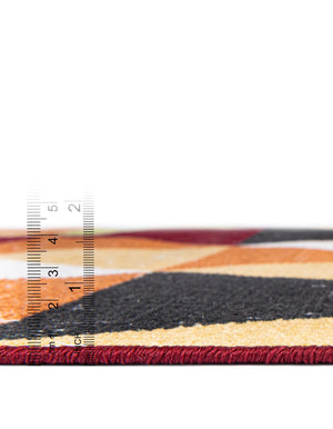 Multicolor 7' 10 x 10' Valencia Rectangle Area Rug Modern Abstract Durable Carpet for Living Room, Dining, Office, Bedrooms, Dorm Rooms for Sale at Rug Engine