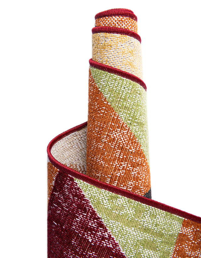 Multicolor 9' x 12' Valencia Rectangle Area Rug Modern Abstract Durable Carpet for Living Room, Dining, Office, Bedrooms, Dorm Rooms for Sale at Rug Engine
