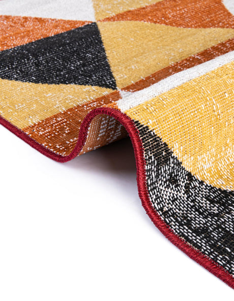 Multicolor 5' 3 x 5' 3 Valencia Round Area Rug Modern Abstract Durable Carpet for Living Room, Dining, Office, Bedrooms, Dorm Rooms for Sale at Rug Engine