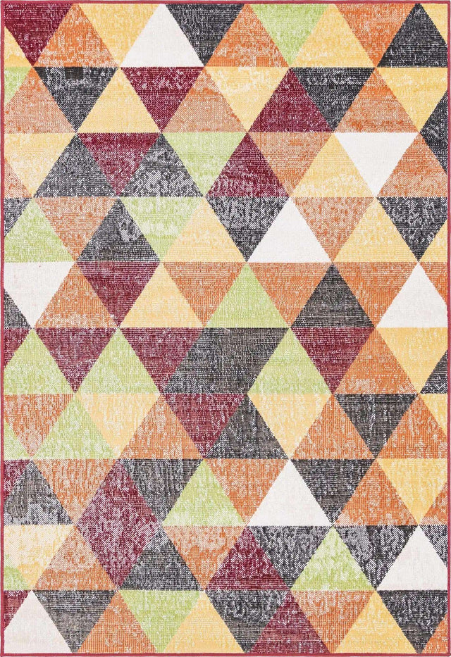 Multicolor 4' 1 x 6' 1 Valencia Rectangle Area Rug Modern Abstract Durable Carpet for Living Room, Dining, Office, Bedrooms, Dorm Rooms for Sale at Rug Engine