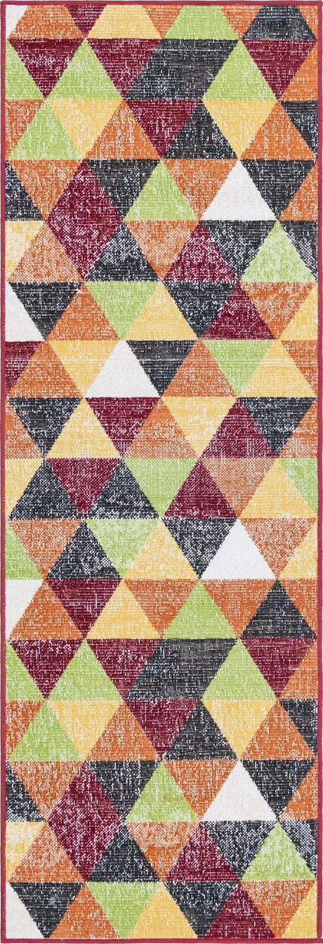 Multicolor 2' x 6' 1 Valencia Runner Area Rug Modern Abstract Durable Carpet for Living Room, Dining, Office, Bedrooms, Dorm Rooms for Sale at Rug Engine