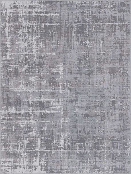 Gray 9' x 12' Valencia Rectangle Area Rug Modern Abstract Durable Carpet for Living Room, Dining, Office, Bedrooms, Dorm Rooms for Sale at Rug Engine