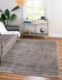 Gray 9' x 12' Valencia Rectangle Area Rug Modern Abstract Durable Carpet for Living Room, Dining, Office, Bedrooms, Dorm Rooms for Sale at Rug Engine