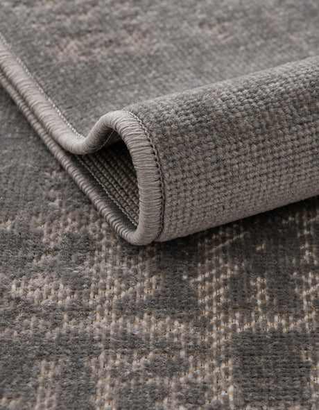 Gray 4' 1 x 6' 1 Valencia Rectangle Area Rug Modern Abstract Durable Carpet for Living Room, Dining, Office, Bedrooms, Dorm Rooms for Sale at Rug Engine