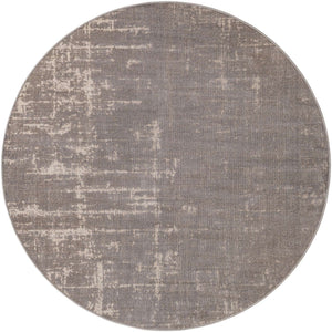 Gray 5' 3 x 5' 3 Valencia Round Area Rug Modern Abstract Durable Carpet for Living Room, Dining, Office, Bedrooms, Dorm Rooms for Sale at Rug Engine