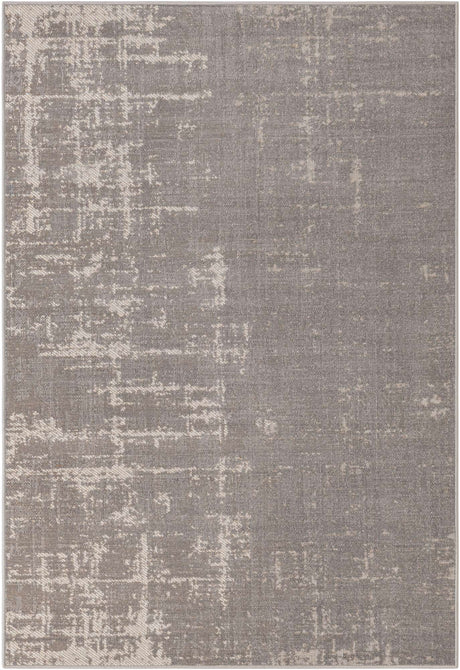 Gray 4' 1 x 6' 1 Valencia Rectangle Area Rug Modern Abstract Durable Carpet for Living Room, Dining, Office, Bedrooms, Dorm Rooms for Sale at Rug Engine