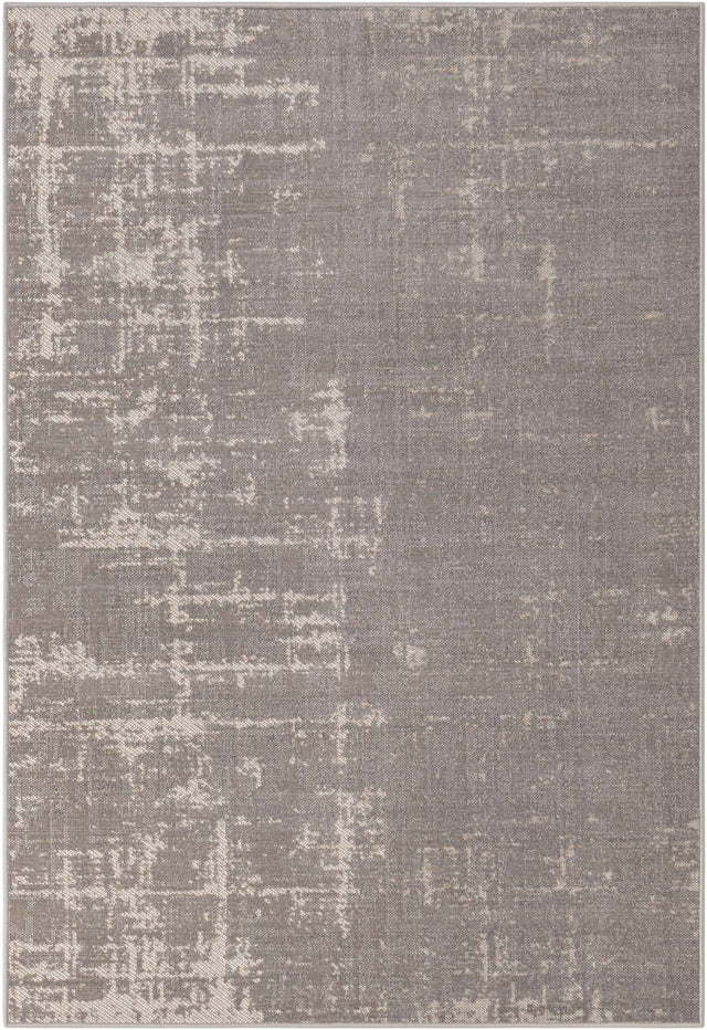 Gray 4' 1 x 6' 1 Valencia Rectangle Area Rug Modern Abstract Durable Carpet for Living Room, Dining, Office, Bedrooms, Dorm Rooms for Sale at Rug Engine
