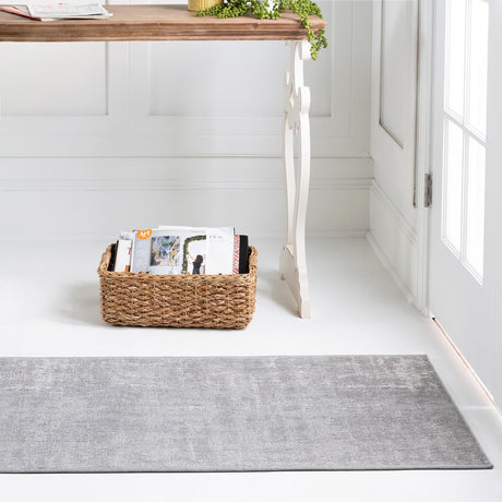 Gray 2' x 6' 1 Valencia Runner Area Rug Modern Abstract Durable Carpet for Living Room, Dining, Office, Bedrooms, Dorm Rooms for Sale at Rug Engine
