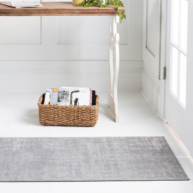 Gray 2' x 6' 1 Valencia Runner Area Rug Modern Abstract Durable Carpet for Living Room, Dining, Office, Bedrooms, Dorm Rooms for Sale at Rug Engine