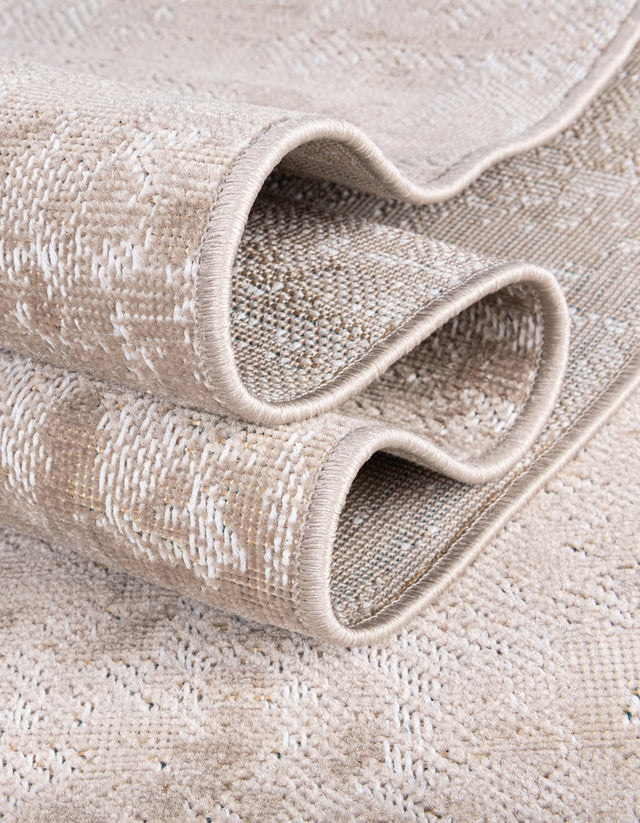Ivory 5' 3 x 8' Valencia Rectangle Area Rug Modern Abstract Durable Carpet for Living Room, Dining, Office, Bedrooms, Dorm Rooms for Sale at Rug Engine