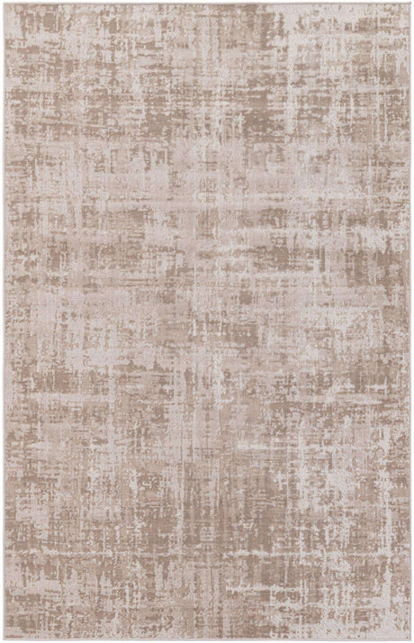 Ivory 5' 3 x 8' Valencia Rectangle Area Rug Modern Abstract Durable Carpet for Living Room, Dining, Office, Bedrooms, Dorm Rooms for Sale at Rug Engine