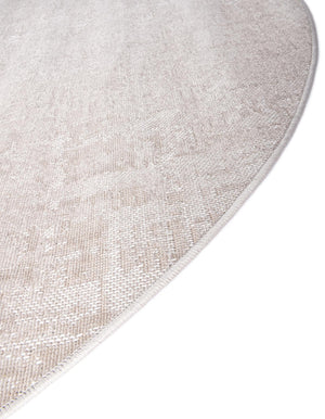 Ivory 5' 3 x 5' 3 Valencia Round Area Rug Modern Abstract Durable Carpet for Living Room, Dining, Office, Bedrooms, Dorm Rooms for Sale at Rug Engine