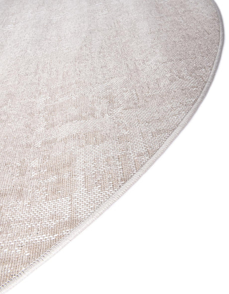 Ivory 5' 3 x 5' 3 Valencia Round Area Rug Modern Abstract Durable Carpet for Living Room, Dining, Office, Bedrooms, Dorm Rooms for Sale at Rug Engine