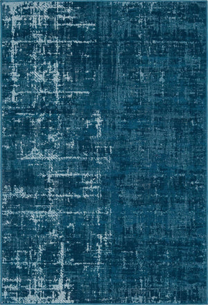 Blue 4' 1 x 6' 1 Valencia Rectangle Area Rug Modern Abstract Durable Carpet for Living Room, Dining, Office, Bedrooms, Dorm Rooms for Sale at Rug Engine