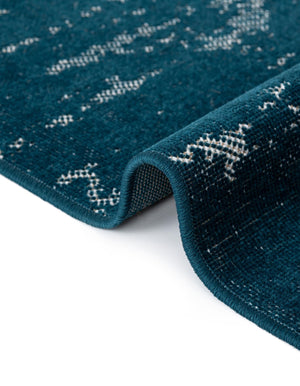 Blue 2' 7 x 10' Valencia Runner Area Rug Modern Abstract Durable Carpet for Living Room, Dining, Office, Bedrooms, Dorm Rooms for Sale at Rug Engine