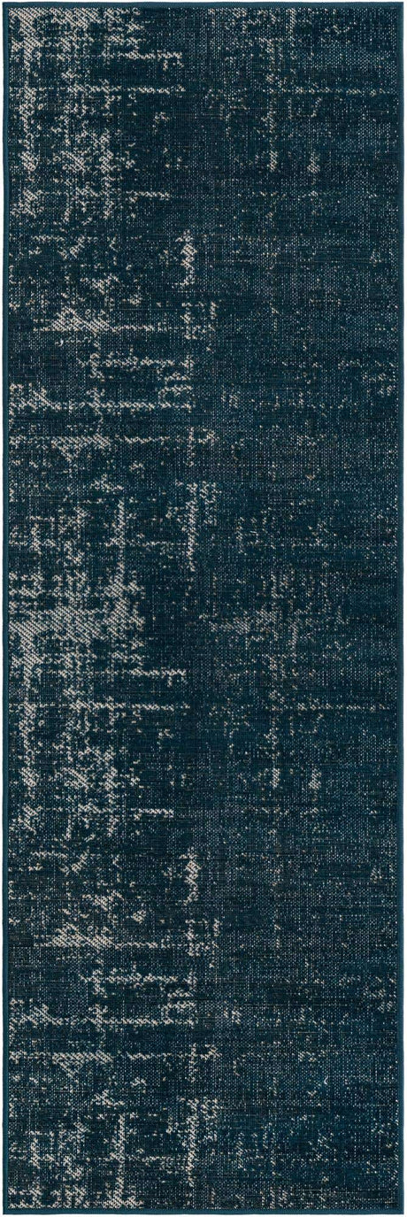 Blue 2' x 6' 1 Valencia Runner Area Rug Modern Abstract Durable Carpet for Living Room, Dining, Office, Bedrooms, Dorm Rooms for Sale at Rug Engine