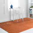 Orange 7' 1 x 10' Valencia Rectangle Area Rug Modern Abstract Durable Carpet for Living Room, Dining, Office, Bedrooms, Dorm Rooms for Sale at Rug Engine