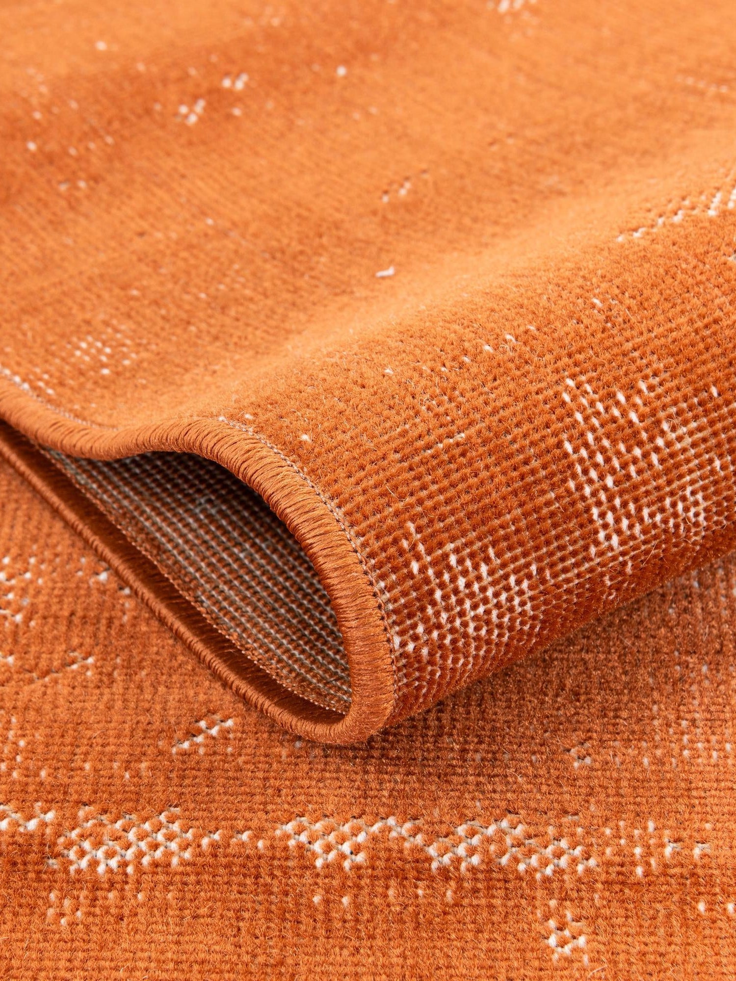 Orange 5' 3 x 8' Valencia Rectangle Area Rug Modern Abstract Durable Carpet for Living Room, Dining, Office, Bedrooms, Dorm Rooms for Sale at Rug Engine